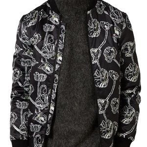 TopMan Bomber Jacket POPPY PRINT